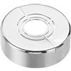 PATIKIL Flangia Divisa a Parete, 20/25/32mm Copri Tubi Termosifoni Copertura Piastra Rotonda in ABS Spessore Tagliabile per Tubo Acqua Rubinetto Decorazione,20mm Altezza, Argento