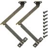 QUARKZMAN 2Pcs 7.36x0.47 Cerniere Di Supporto Per Coperchio Pieghevoli, Cerniere Di Sollevamento Per Coperchio, Cerniere Metalliche Retro Rotabili A 180 Gradi Con Viti, Bronzo