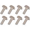 QUARKZMAN M6 x 20mm T-Slot Rilascio Perno Scorrevole Vite Bullone x 8pz Carbonio Acciaio Metrico Martello Testa Bullone per 30 Serie Alluminio Estrusioni Argento Tono