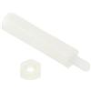 PATIKIL M3 Distanziale Viti 40pz Nylon Esagonale PCB Distanziali Dadi per Schede Madri, Computer Custodie, Circuito Schede, Elettronica, (25mm+6mm, Bianco)