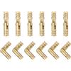 QUARKZMAN 12pz Cerniera Botte Invisibile Ottone, 20x4mm Cerniere Nascoste, Supporto Pieghevole Cerniere Cilindriche Botte Nascoste per Scatola Ricordi DIY, Cerniera Botte Porta Armadio