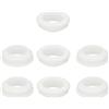 PATIKIL Guarnizioni in Gomma Silicone, 7 Pz 1-3/16 (30mm) Foro di Perforazione, 1 (25mm) Diametro Interno. Tappo Foro in Gomma a Cilindro per Impianto di Irrigazione Firewall, Bianco