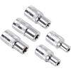 CoCud Set di Prese a Bussola Torx Esterne, Attacco 1/4 E4 - Presa E8, Bussola Dinamometrica Acciaio Cr-V per Fai da Te Artigianato, 5pz