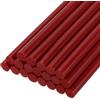 QUARKZMAN 20pz Stick Colla a Caldo per Pistola Colla a Caldo 7mm x 100mm/0,27 x 4 Mini Bastoni di Colla a Caldo Adesiva Rosso Vino