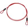 PATIKIL Filo Acciaio Inossidabile Rivestito Vinile 1/8 Dia Anelli, 4ft (48) Cavo Flessibile Catena Sicurezza Lanyard per Illuminazione Palco Esterna Lucchetti Bagagli, Rosso