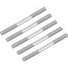 METALLIXITY Doppia Filettata Blocco Viti (M6 Filo 70mm Lunghezza) 5pz, 304 Acciaio Inox Doppio Filettato Stelo Bulloni - per Casa Manutenzione
