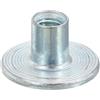 QUARKZMAN Dadi a T M4, 24 Pezzi Dadi a T in Acciaio Al Carbonio con Base Rotonda Saldabile 8mm di Altezza Foro Passante Dadi a Piastra con Filettatura Femmina