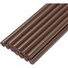 QUARKZMAN Mini Stick Colla a Caldo per Pistola Colla a Caldo 7mm x 200mm Marrone 12pz