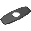 M METERXITY Piastra Per Rubinetto, 6 Pollici 304 Acciaio Inossidabile Copri Foro Piastra Per Lavello Bagno/Cucina [Nero]