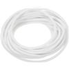 QUARKZMAN Nastro Sigillante Schiuma Silicone, Diametro 3mm (0.12) Lunghezza 6 Metri (19.69 Ft) Guarnizione Gomma Spugna Rotonda Corda Gomma Solida per Macchinari e Industrie, Bianco