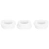 QUARKZMAN 3 Pezzi Occhielli in Gomma 31mm Foro di Perforazione, Passacavi Guarnizione 20mm ID Gommini Passacavo Scrivania Bianco Siliconica per Tappo Organizzare Filo Cablaggio Casa Auto