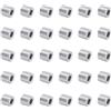 QUARKZMAN 30pz Spacer in Alluminio 5mm Foro x 10mm Od x 9mm Lunghezza Boccola di Supporto per Vite Distanziatore in Metallo Rotondo con Finitura Semplice per Viti M5, Bulloni e Aste