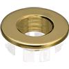 QUARKZMAN Lavello Filo Fuoriuscita Coperchio, Lavello Fuoriuscita cerchio 25,3mm Bagno Cucina Lavello Scarico Copri Foro Inserisci Cappucci Rotondi, Oro