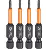 QUARKZMAN 4pz H2 Inserti per Avvitatore 2mm Punta Piatta Metrica 1/4 Attacco Esagonale 50mm (2) Cacciavite Industriale Bussola Esagonali in Fosfato Nero Magnetico Lungo