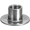 QUARKZMAN Dadi a T M10, 12 Pezzi Dadi a T in Acciaio Al Carbonio, Dadi a Base Rotonda Saldabili con Foro Passante Altezza 12mm Inserto Filettato Femmina