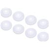 PATIKIL Copertura Tubo Acqua Decorazione 0.55-1.14 (14-29mm), 8Pz Copri Tubi Termosifoni Copertura per Tubi Riscaldamento Piastra Scudetto Colletto Radiatore per Tubo Parete, Bianco