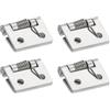 QUARKZMAN 4Pcs Cerniera A Molla, Lunghezza 1 Cerniere In Acciaio Inossidabile 304 Caricate A Molla, Cerniere Autochiudenti Per Antine Destre E Sinistre Armadio Guardaroba, Argento (Esterno)