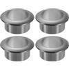 QUARKZMAN 4Pz 1.58 (40mm) Passacavi in Nylon per Scrivania, Copertura Foro per Cavi in Plastica, Organizzatore di Cavi per Scrivania o Armadio per Computer, Nero