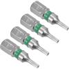CoCud Punta Cacciavite Torx Magnetiche T8 Lunghezza 25mm 1/4 Attacco Esagonale Acciaio S2 Stella 6 Punti Trapano Avvitatore Antimanomissione - (Applicazioni: per Riparazioni Auto) 4pz