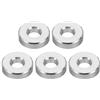 PATIKIL M6 Rotondo Alluminio Spaziatori, 5pz Metallo Spaziatore Alluminio 6.2mm ID x 15mm OD x 4mm L Spessore Alluminio Spaziatore Vite Stallo per 1/4 o M6 Vite Bulloni