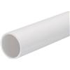 QUARKZMAN Tubo PVC 28mm ID 32mm OD 20cm/8 Lunghezza Bianco Alta Resistenza Tubo Rigido Rotondo in PVC Tondo per Tubo Acqua, Lavori Manuali, Guaina per Cavi