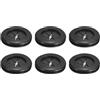 QUARKZMAN 6pz Passacavo 1(25mm) ID 1-3/16(30mm) Guarnizione per Cavi Passacavo in Gomma Gommini Passacavo Elettrico per Firewall Guarnizione per Cablaggio Elettrico, Nero