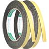 QUARKZMAN 10mm W 1mm T 16.4ft Schiuma Sigillante Nastro x 2 pz Auto Adesivo EVA Meteo Spogliazione Suono Prova Sigillo Striscia per Porte Blocco Separazione