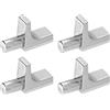 QUARKZMAN 4pz Pioli Supporto Mensole, 7,5 Mm/0,30 Perni Supporto Mensole Lega Zinco Cucina, Lunghezza Perno, Perni Supporto per Mensole Legno, Credenza, Armadio, Mobili, Colore Nichel