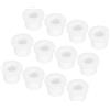QUARKZMAN 15Pz Occhielli in Gomma Diametro Montaggio Dia 14mm, ID 9mm, Altezza 12mm Bianco Protezione Cavo Guarnizioni Flessibili Per Tubo Cavo
