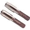 CoCud Mano Filettatura Maschi, M12 x 1.5 Filettatura, Metrico Lega Utensile Acciaio Vite Maschiatura Conicità Inferiore Maschiatura - (per Macchina Filettatura Riparazione), 1 paio