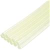 QUARKZMAN Mini Bastoncini di Colla a Caldo per Pistola Colla 7mm x 200mm Glitter Trasparente Giallo 12pz