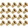 METALLIXITY Foro Passante Rivetto (2.5x5mm) 200pz, Rame Cavo Rivetto Dadi - per PCB Tavole, Ramato