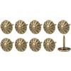 METALLIXITY Tappezzeria Chiodo Chiodi (8x10x1.7mm) 100pz, Ferro Fiore Motivo Pollice Spinta Spilli - per Casa Costruzione, Casa Cucina Mobili, Bronzato