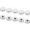 PATIKIL M6 Cappuccio Dado, 10pz Dado Dado Vite Cappuccio Inserimento Bullone Copertura Piatto Femmina Filettatura Ferramenta Raccordi Luce Fissaggi Argento Tono