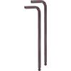QUARKZMAN 2pz Chiave Esagonale a Brugola a Sfera 5mm in Acciaio S2 a Forma di L Braccio Lungo Chiavi Esagonali Metriche Strumento Riparazione per Attrezzature Domestiche, Rosso