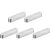 QUARKZMAN 5pz Chiave a Piuma Estremità Rotonda, 6x6x30mm Chiavette Elastiche Acciaio Inossidabile Professionale Chiavetta Parallela per Albero Trasmissione per Industria Meccanica Fissaggi