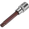 QUARKZMAN 1/2 Attacco x T52 Bussola per Punta Torx, Punte in Acciaio S2 Prese CR-V Lunghezza 4 Utilizzare con Chiave a Cricchetto, Barra Scorrevole, Asta di Prolunga