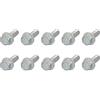 METALLIXITY Flangiata Esagonale Testa Bulloni (1/4-20 x 3/4) 10pz Esagono Dentellato Flangiata Bullone Carbone Acciaio Vite - per Casa Costruzione Hardware Elementi Fissaggio