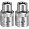 QUARKZMAN 2pz Dado E-Torx attacco 3/8 E10 Torx esterno dado profondo CR-V 6 punte spline dado femmina a stella per riparazioni auto manutenzione casa fai-da-te lunghezza 1.2
