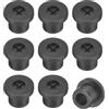 QUARKZMAN 12pz Passacavo per Scrivania, 3/8 Pollici (10mm) Passacavo in Gomma Flessibile Copertura Foro Filo per Organizzatore Cavi Scrivania Computer, Nero