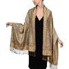 Achillea Achir-001 Scialle di Pashmina, Foglia di t, 28 W x 76L Donna