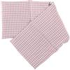 Giraffenland Cuscino con semi di colza 60x20cm. Cuscino termico riscaldabile e impacco freddo con tessuto. (Contone biologico, rosa e bianco, diviso en 4 compartimenti)