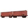 BRAWA 48573 Set 2 carri chiusi tipo F FS Italia, EUROP, aeratori doppi + singoli