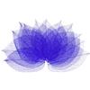 M METERXITY 100-Pack Foglie Scheletro Naturale, Foglie Pressate Essiccate Albero Gomma Naturale con Venature per Resina/DIY/Biglietti/Matrimonio, Foglie Piccole Decorative [7-9cm, Viola]