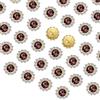 QUARKZMAN 100 Pezzi di Strass da Cucire, 12mm di Strass a Forma di Fiore a Artiglio in Vetro Cristallo Base in Metallo Bottoni da Cucire per Accessori di Cucito Abiti, Viola Scuro