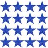 QUARKZMAN 16 Pz Stelle Termoadesive, Patch Ricamate a Cucire Stelle, Patch Decorative per Riparazioni Applicazioni per Fai da Te Zaini Borse Cappello Abbigliamento, 29mm Blu