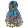 Achillea Achir-001 Scialle di Pashmina, Foglia di t, 28 W x 76L Donna