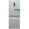 GEDTECH Frigorifero combinato GCB417NFIX 417L Grande Larghezza 70cm - congelatore basso - No Frost - Inox