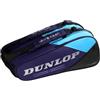 Dunlop Sports Dunlop FX Performance 12 Racket Bag - Borsa da tennis fino a 12 racchette, Viola/Nero/Ciano