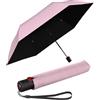 Knirps Ombrello tascabile U.200 Ultra Light Duomatic Vision, Rosa con protezione dai raggi UV e dal calore, 95 cm, Ombrello tascabile automatico